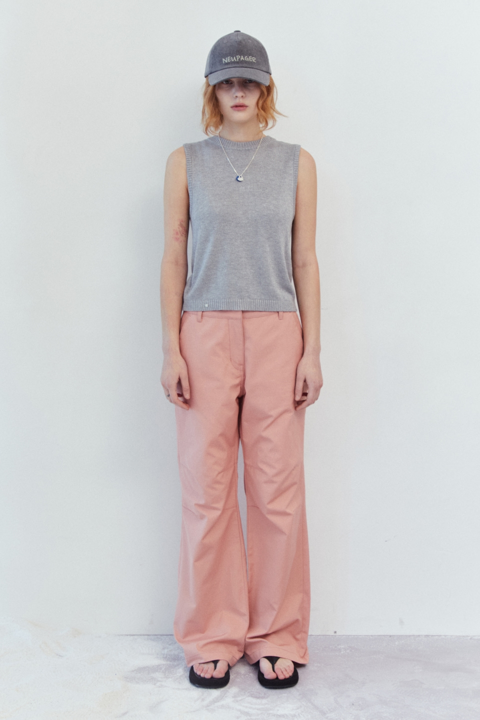 ripstop color pants - pink